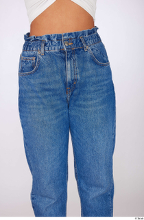 Suleika casual dressed high waist loose jeans thigh 0001.jpg